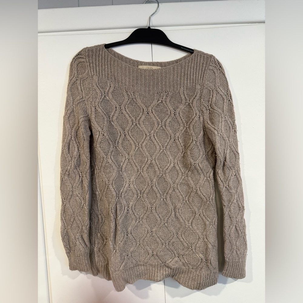 Loft knit boat neck sweater